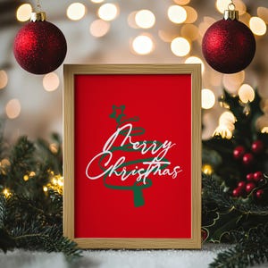 Christmas Wall Art, Christmas Art Gift, Printable Wall Art, Home Decor, Digital Print, Poster Art, Digital Download