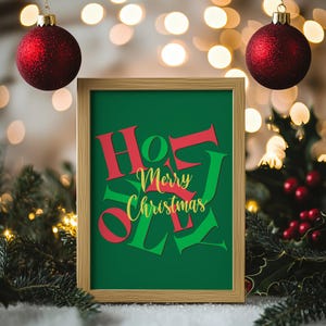 Christmas Wall Art, Christmas Art Gift, Printable Wall Art, Home Decor, Digital Print, Poster Art, Digital Download