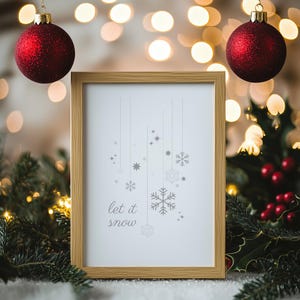 Christmas Wall Art, Christmas Art Gift, Printable Wall Art, Home Decor, Digital Print, Poster Art, Digital Download