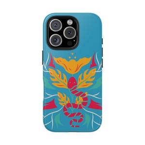 Vibrant Floral Tough Phone Cases | Stylish Protection | Gifts for Nature Lovers | Boho Decor | Serpent Design