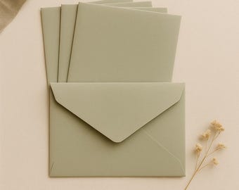 A6 Umschläge aus Naturfaser im Set – für Hochzeitseinladungen, Karten & besondere Papeterie