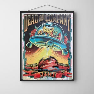 Dead & Company Las Vegas Sphere 191/300 AJ Mastay foil June 8, 2024