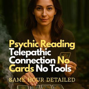 Keine Werkzeuge Psychic Reading, Intuitive Hellsichtige Reading für Liebe, Karriere & Allgemeine Reading, Same Hour Spirituelle Einsicht, Mittlere Reading