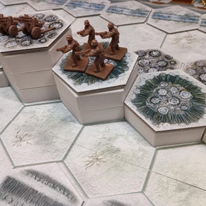 Stackable Hex Terrain Tiles 17MM: Memoir &#39;44 & Command and Colors