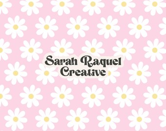 Cottagecore Daisy Seamless Pattern: Spring Floral Seamless Repeat (Digital Download) - Commercial Use