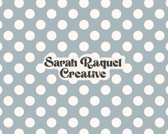 Soft Blue Polka Dot Seamless Pattern: Classic Seamless Repeat File (Digital Download)