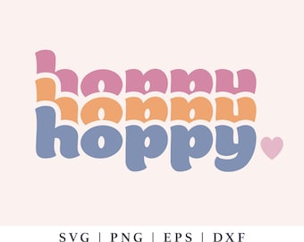 Hoppy SVG Cut File - Easter PNG Sublimation (Digital Download)