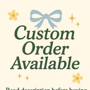 Custom Crochet Order Deposit- Read description before ordering!
