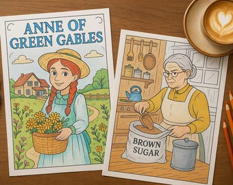 Superfans Only! The Best Anne of Green Gables Coloring Book with 20 Pages for Kindred Spirits