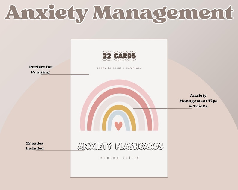 Anxiety Flashcards | Coping Skills Toolkit | Mental Health Printable ...