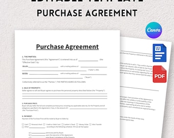 Modelo de Contrato de Compra e Venda Imprimível, Contrato de Compra e Venda Editável, Contrato de Venda, Contrato de Compra de Imóvel.