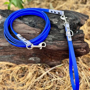 Waterproof Biothane Long Line - No Handle Drag Leash for Dog Training