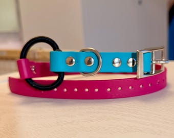 3/4” Biothane® Bungee Dog Collar – E-Collar Compatible