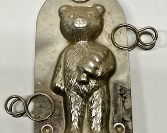 ヴィンテージ オランダ手工芸品 テディベア チョコレート型