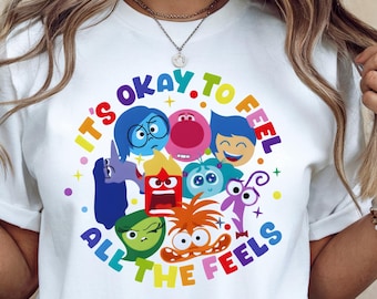 t's Okay To Feel All The Feels tshirt: Disney Therapy shirt, Teacher Shirt, Gift for Teacher,BCBA Tee,Speech Terapy Shirt Kids & Adults