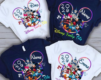 Custom Disney Family Trip Shirt: Matching Vacation Tees, Castle Design