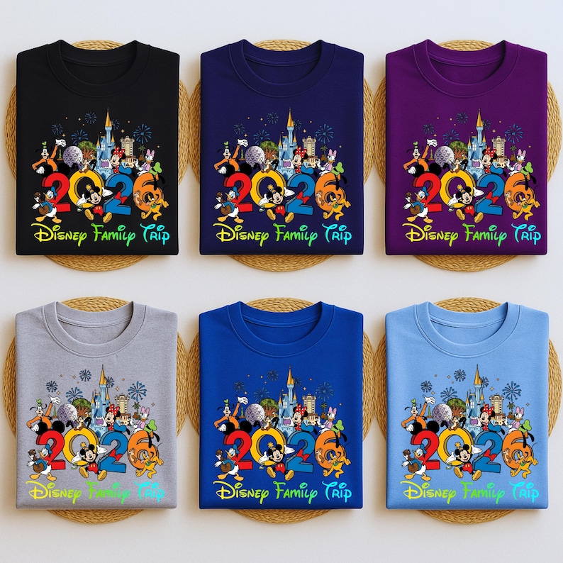 2026 Disney family Vacation Matching Trip Shirts