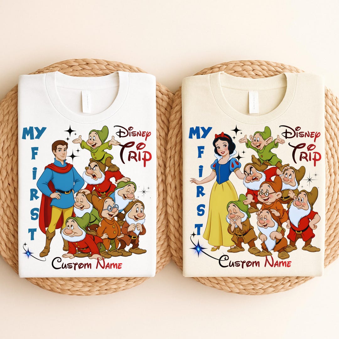 Snow White and Seven Dwarfs Shirt, Disney Family Matching Shirt ...