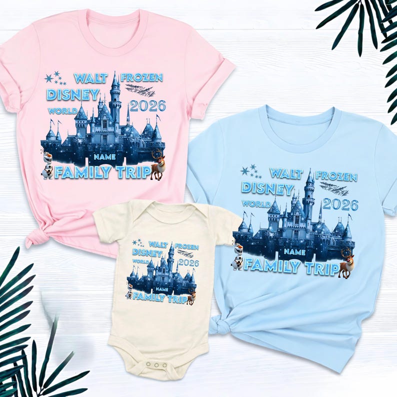 Frozen Disney Castle Family Trip Shirt 2026