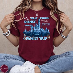 Frozen Disney Castle Family Trip Shirt 2026