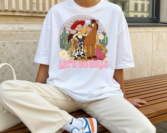 Toy Story Jessie & Bullseye Tee: Retro Cowgirl Disneyland Trip Shirt