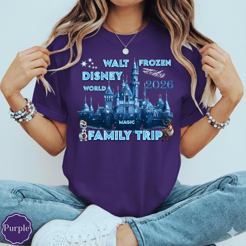 Frozen Disney Castle Family Trip Shirt 2026