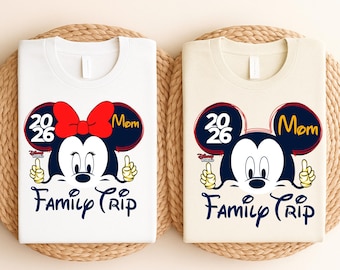 Disneyworld Family Trip Shirts: Personalized Vacation Tees, Custom Matching Minnie Mickey Outfits, Disneyland Girls Park Shirt 2026