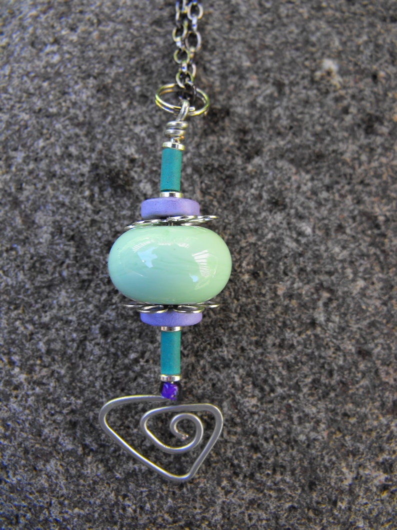 Mint Green Necklace image 3