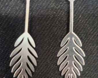 Stainless Steel Charm,Leaf , Charm, Feather Stainless