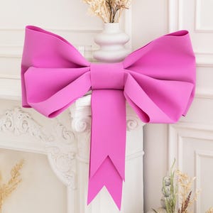 Extra large bow for door, White large bow, Giant bow for bridal party, Baby shower bow decor, Front door bow for summer, Oversized bow