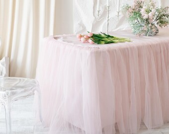 HBBMAGIC Blanc DIY Jupe de Table en Tulle, 4,27m Décoration de Fête Jupes de Table en Tulle pour Mariage Anniversaire Baptême Baby Shower Banquet HBBMAGIC Blanc DIY Jupe de Table en Tulle, 4,27m Décoration de Fête Jupes de Table en Tulle pour Mariage Anniversaire Baptême Baby Shower Banquet