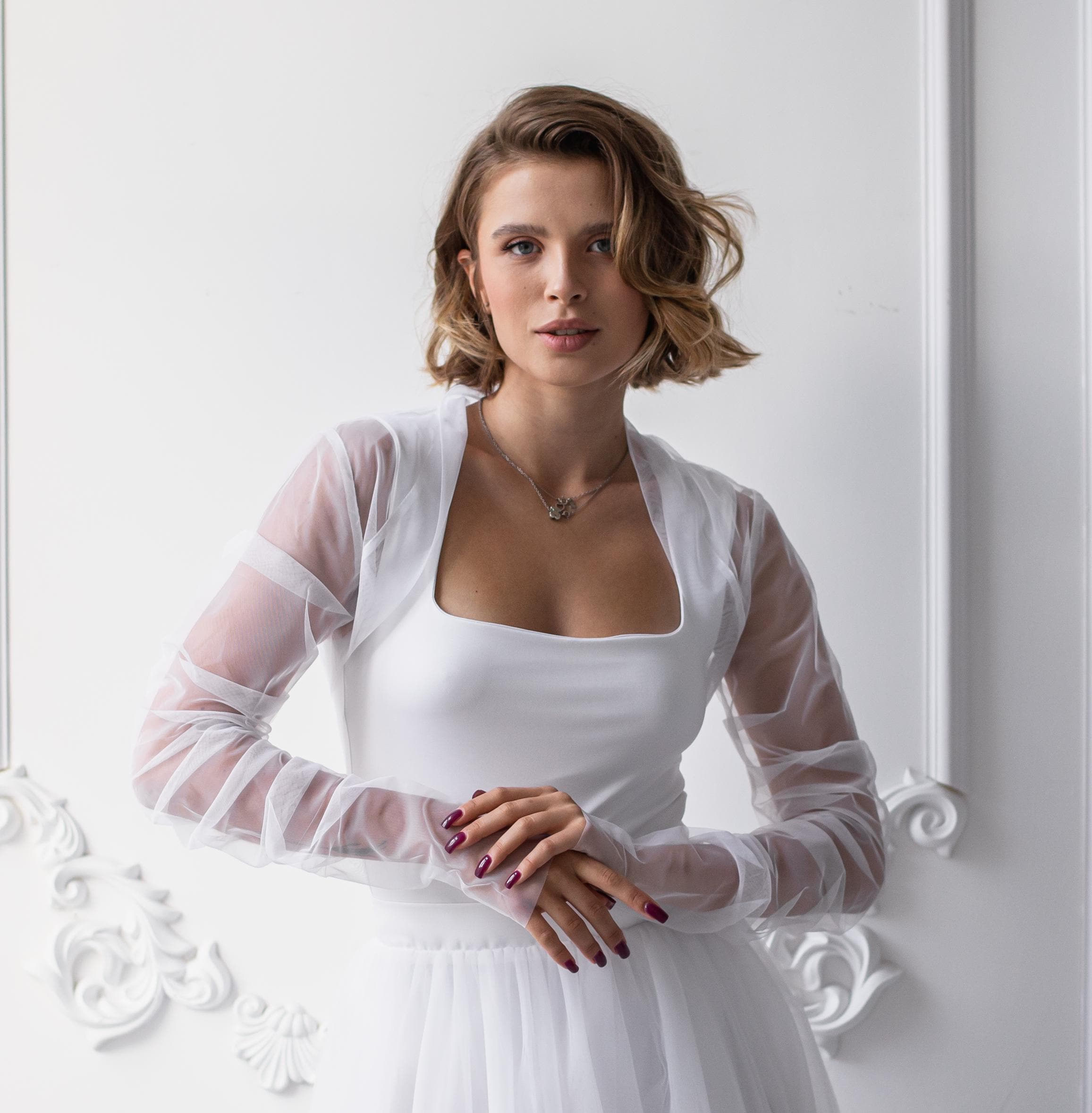 ジャケット・アウター tulle pattern sheer jacket IVORY tulle pattern sheer jacket IVORY