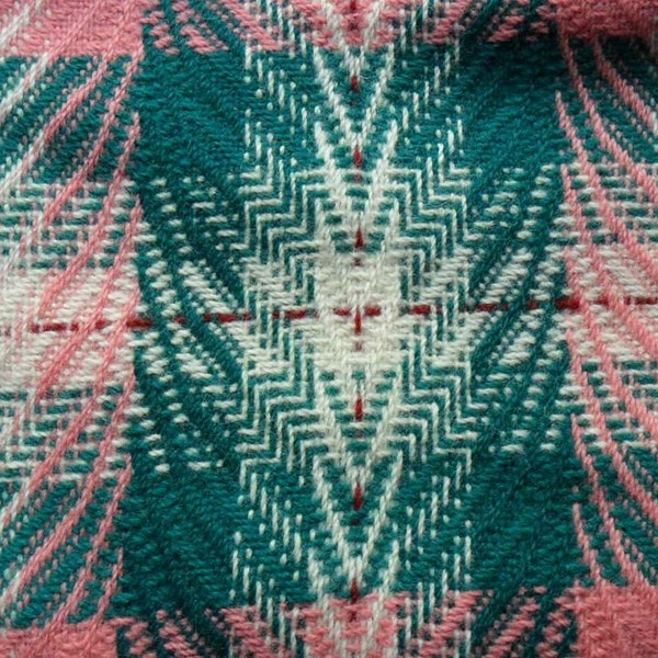 Rustic Pendleton Wool Fringed Vintage Throw Blanket