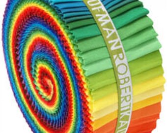 New Classic Palette, 2-1/2&quot; Strips Roll Up Kona Cotton Solids, 41 pcs, Jelly Roll, RU-228-41