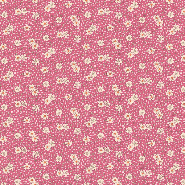 Aunt Grace Calicos,  Blooms R350683 Pink, Marcus Fabrics, Judie Rothermel, Quilting Fabric
