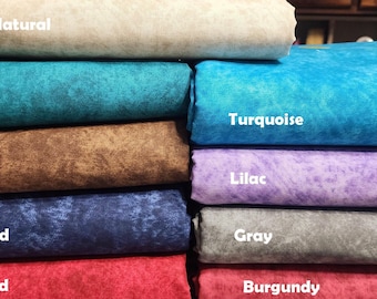 Assorted Colors, 108" x 108" Wide Quilt Backing, Grunge Paint Fabrics, 10 different colors