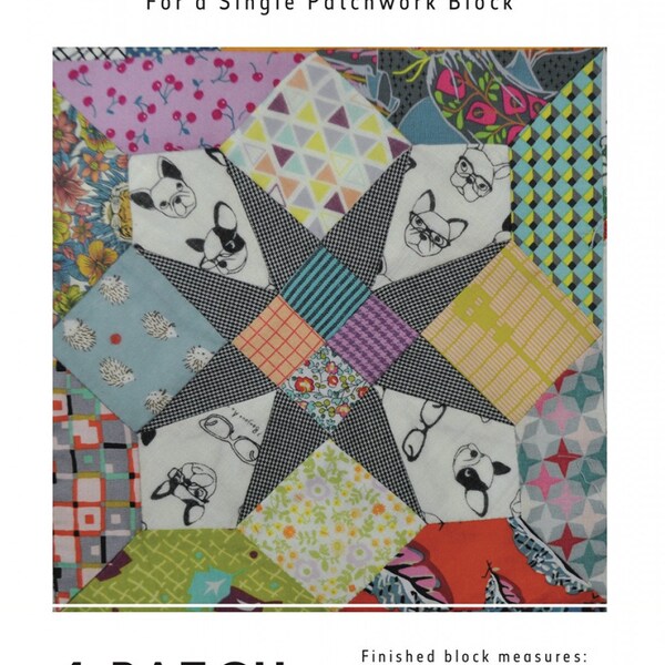 Tulip Star Tempters Acrylic Template Set By Jen Kingwell - For Quilting, Creates 14" Block
