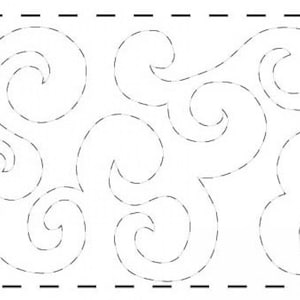 Wide Waves Quilt Pattern Roll Stipples 9.25" x 26' #QME309