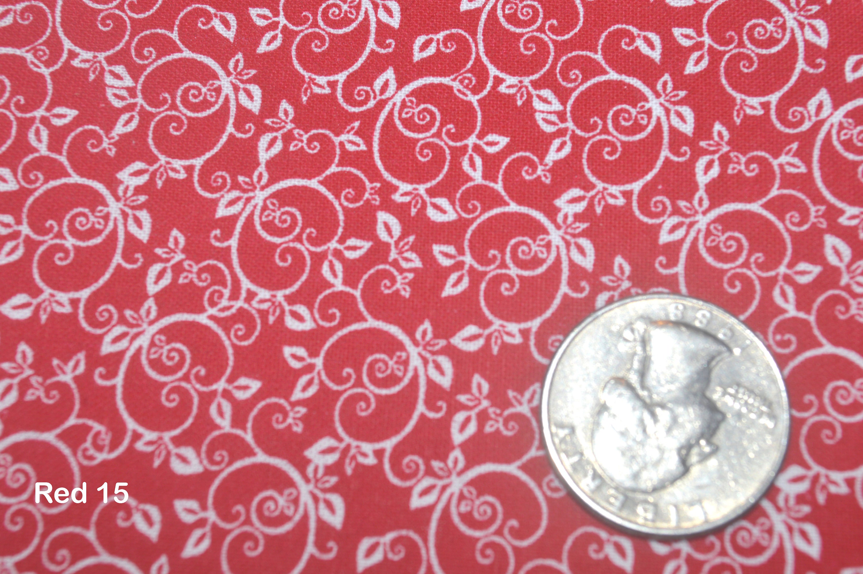 Quilting Fabric / Cotton Red and White 15 Quilting Fabric Etsy