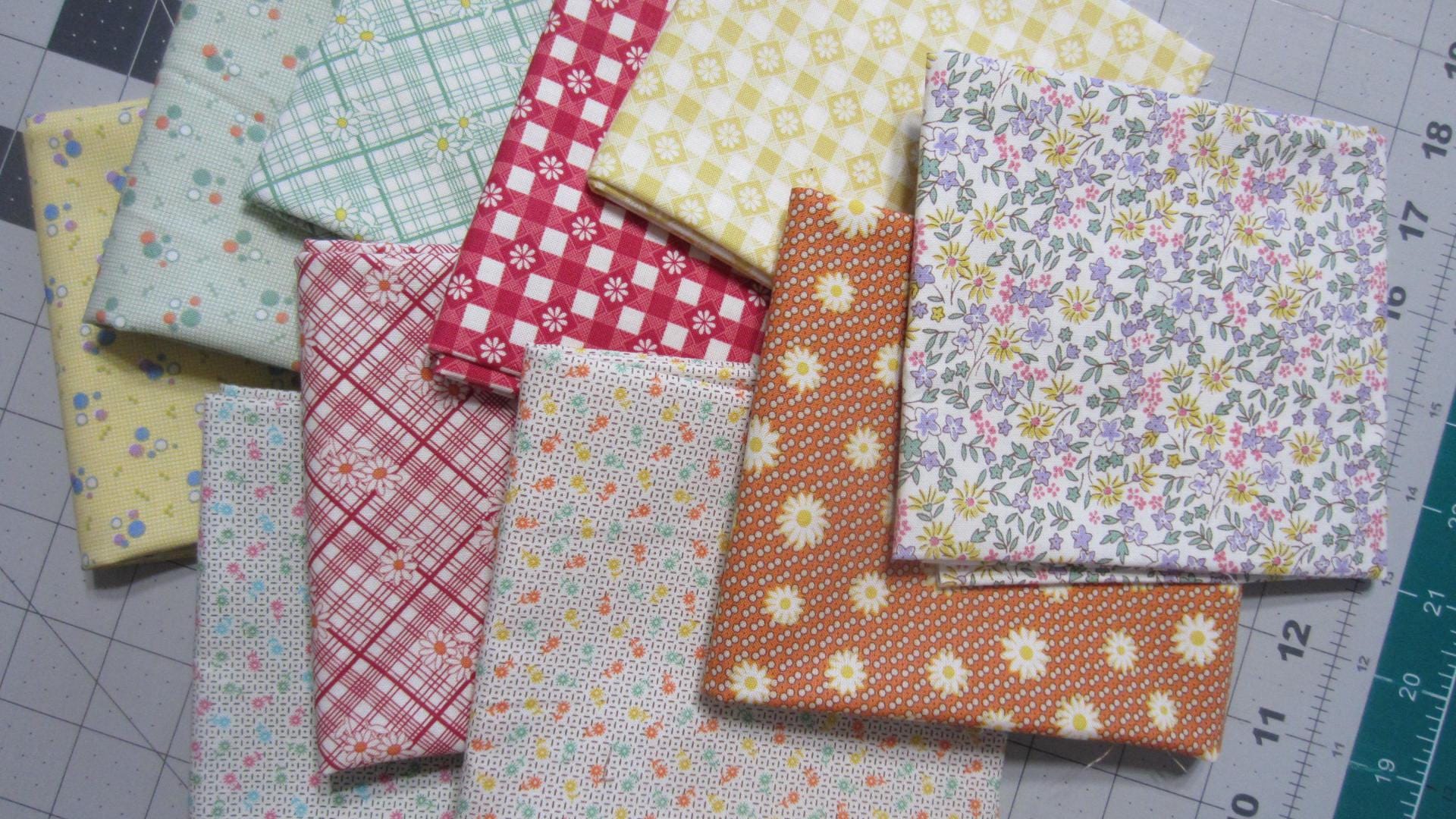 Aunt Grace Calicos, Fat Quarter Bundle of 10, Marcus Fabrics, Judie Rothermel, Quilting Fabric