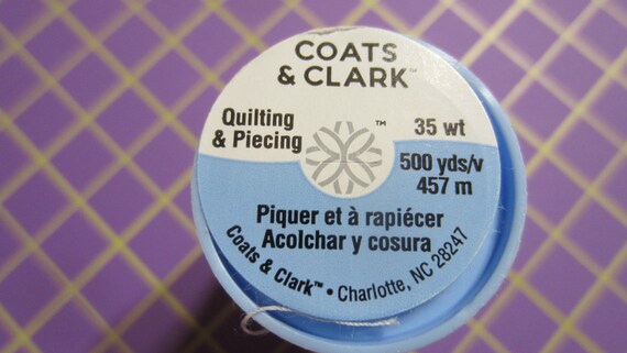 Coats /& Clark 35wt 500yds Spool Black Quilting and Piecing Thread
