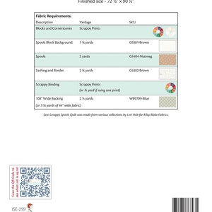 Sew Scrappy Spools Quilt Pattern, Lori Holt, Bee in My Bonnet, Riley ...