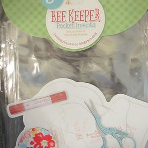 Bee Keeper Binder Pocket Inserts 5pcs, Lori Holt, Bee In My Bonnet, Template Holders