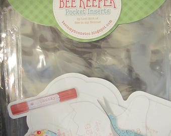 Bee Keeper Binder Pocket Inserts 5pcs, Lori Holt, Bee In My Bonnet, Template Holders