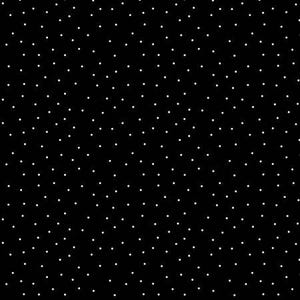 May include: A black and white pattern with small white dots on a black background.