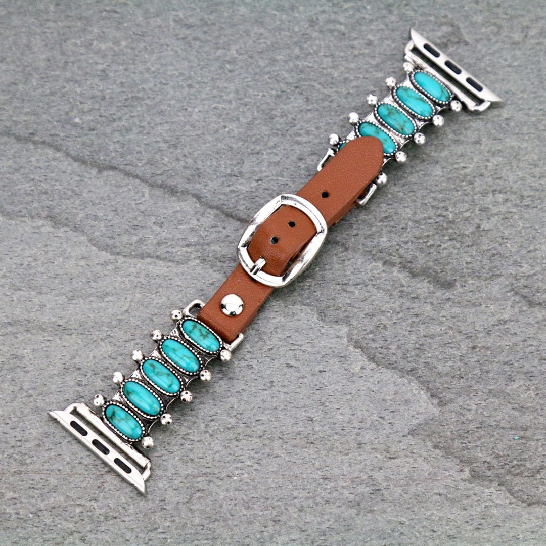 Western Apple Watch Leather Band Etsy