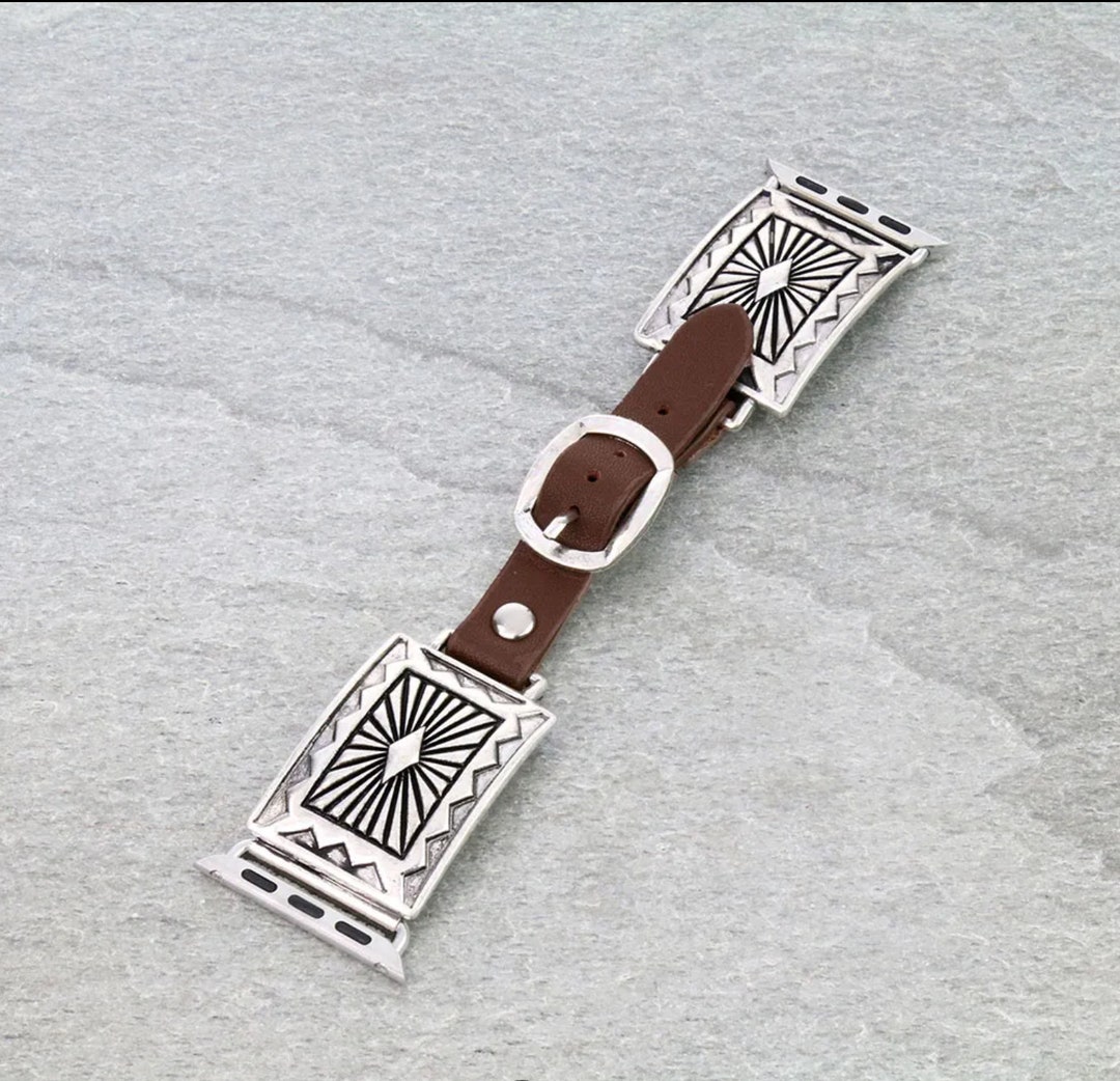 Western Apple Watch Leather Band 38/40/41mm Etsy