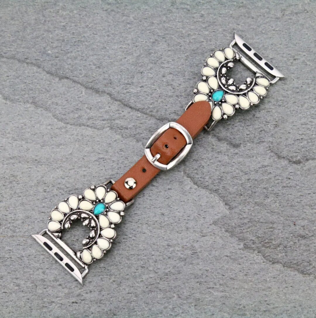 Western Apple Watch Leather Band 38/40/41mm Etsy