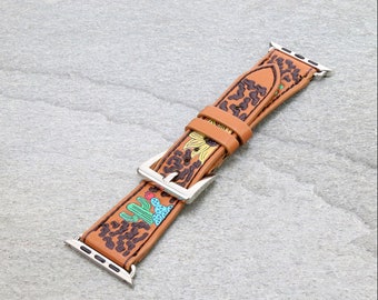 Western Apple Watch Leather Band 38/40/41mm - Etsy