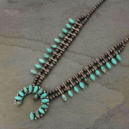 Western Squash Blossom Necklace Etsy